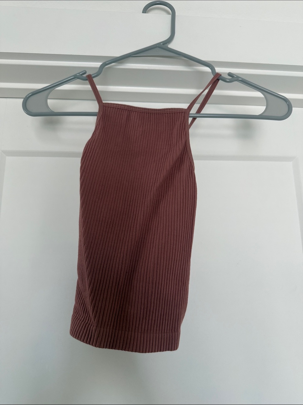 By Together Ribbed Tank Top in Dusty Mauve